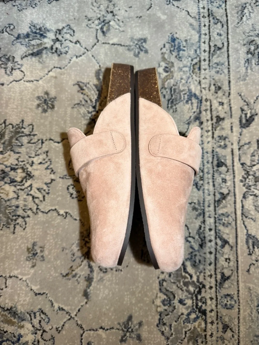 Tory Burch Mellow Mule Suede Pink/Gold